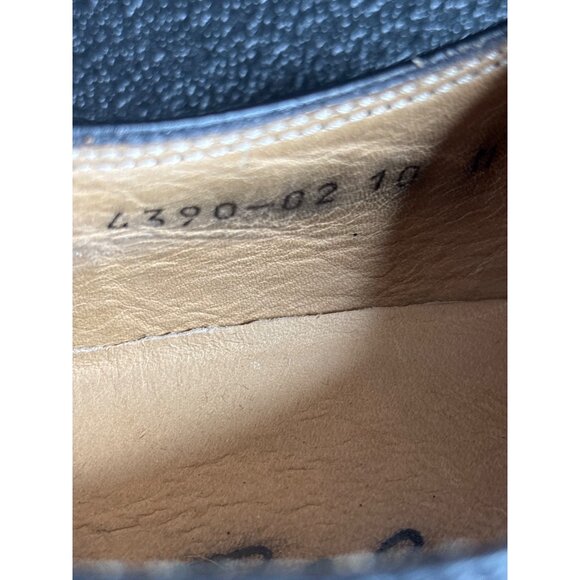 Vintage Vito Rufolo Men's Black Leather Imperial Loafers Cap Toe Monk Strap 10 - Picture 9 of 9